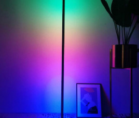 Indoor Home Decor Smart Modern Stand RGB LED Floor Lamp With Remote And App Control